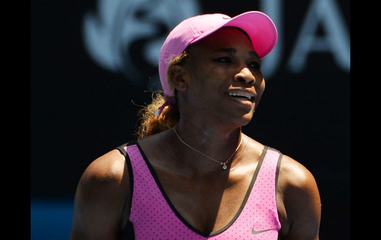 Serena Williams también aseguró que su rendimiento no ha sido el mejor, y no ha podido dar su máximo potencial. AFP /