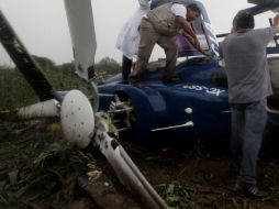 El helicóptero se encontraba realizando labores de reconocimiento. ARCHIVO /