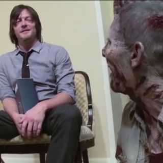 Actor de 'The walking dead', víctima de broma zombie