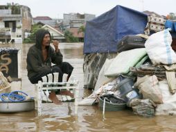 Las autoridades indicaron que se esperan nuevas lluvias en la capital. EFE /