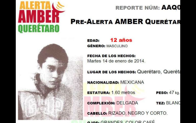 Por la desaparición del menor se había activado una Pre Alerta Amber. ESPECIAL /