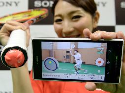 El 'Smart tennis sensor' saldrá a la venta en Japón a partir de mayo. AFP /