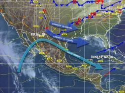 La masa de aire polar ocasionará descenso de las temperaturas en la mayor parte del país. Imagen: @conagua_clima. ESPECIAL /