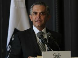 Mancera afirma que no hay informa de grupos delictivos de Michoacán que se encuentren en el DF. ARCHIVO /