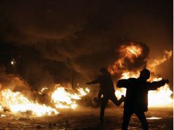 Las protestas comenzaron en Ucrania cuando su presidente optó por un acercamiento a Rusia en lugar de la UE. AP /