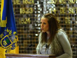 Fabiola Loya señala que  ningún beneficio legislativo se ha generado con dichos recursos a favor de los jaliscienses. ARCHIVO /