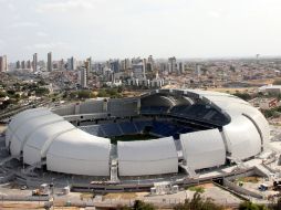 Vista del estadio Arena das Dunas, donde la selección de México se enfrentará a Camerún. EFE /