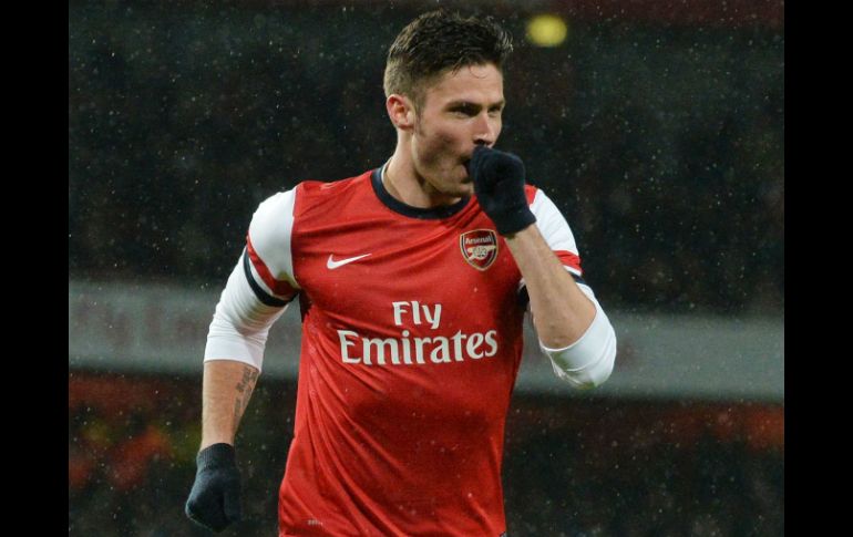 Olivier Giroud firmó el tercero del encuentro a cinco minutos del final. AFP /