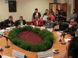 Imagen de la sesión de la Comisión de Justicia del Congreso local. ESPECIAL /