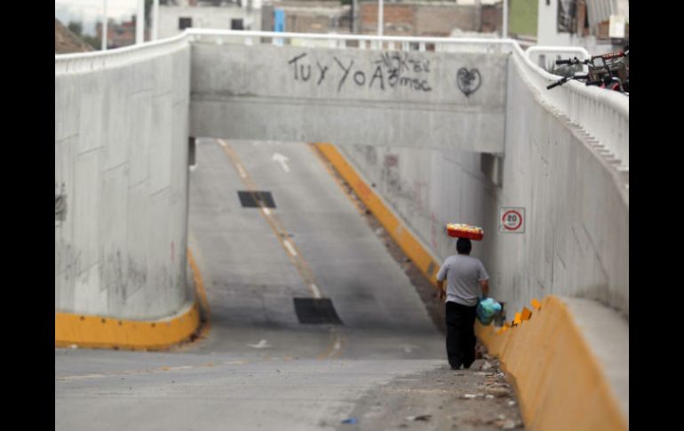 La construcción del Nodo Vial de Las Juntas comenzó en agosto de 2011. ARCHIVO /