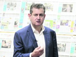 Luis Carlos Nájera, fiscal general de Jalisco, estuvo presente ayer en la redacción de esta casa editorial.  /