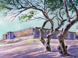 Arquitectura. En 1817 se construyó un presidio; hoy en día ésa es la única estructura militar en Jalisco.  /