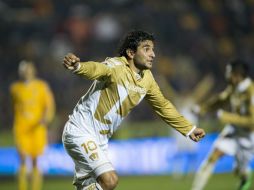 Martín Bravo anotó los dos goles de Pumas. MEXSPORT /