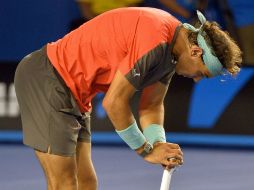 Rafa perdió su primera final este 2014 sin embargo conserva el primer sitio de la ATP. AFP /