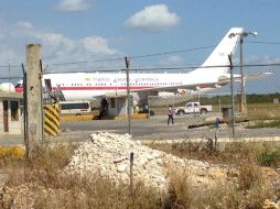 El Airbus de la Fuerza Aérea Española en el que viajaba el príncipe hizo escala en República Dominicana. EFE /