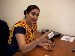 La titular de la Semadet, Magdalena Ruiz Mejía, habla sobre la situación 'técnica' del Río Santiago. ARCHIVO /