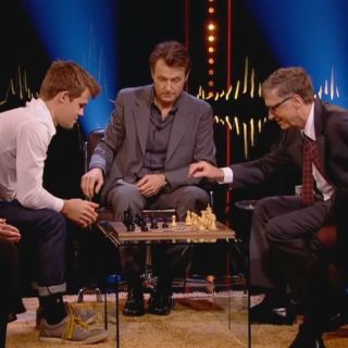 Magnus Carlsen le gana a Bill Gates en 71 segundos