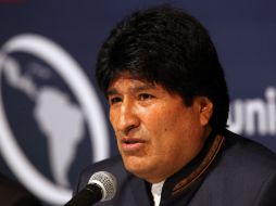 Evo Morales presidente de Bolivia celebró que los países resuelvan sus problemas de modo pacífico. EFE /