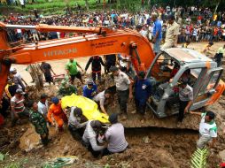 Los dos deslizamientos de tierra fueron provocados por las lluvias torrenciales en la zona. AFP /