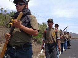 En un mitin definirán si continúan su avance a la capital del estado. ARCHIVO /