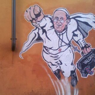 El Papa aparece retratado como 'Superman'