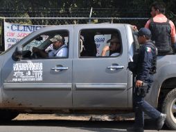El lunes, grupos de autodefensas tomaron Peribán y Jicalán. NTX /