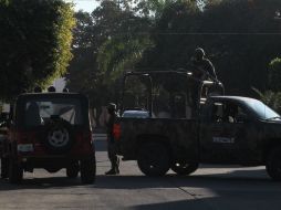 Imagen que muestra a elementos militares, durante el operativo en el municipio de Zapopan. ESPECIAL /