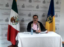 Raúl Sánchez Jiménez, de la FGE dio el informe.  /