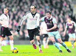 El principal traspaso del último día de transferencias fue el del búlgaro Dimitar Berbatov (9), quien se va cedido del Fulham al Mónaco AFP /