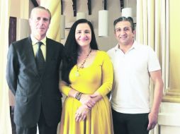 Profesionales. Los arquitectos Juan Cano, Mercedes Wiley y Pedro Robles.  /