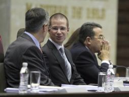 El panista Ricardo Anaya declara formalmente abierto el Segundo Periodo Ordinario del Segundo Año de Ejercicio de la 62 Legislatura. ARCHIVO /