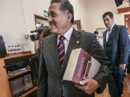 Arturo Zamora acudió al Congreso local para entregar el Primer Informe de Gobierno.  /