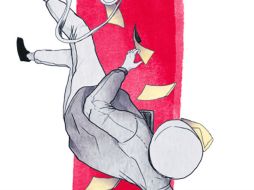 Como en las películas, el cartero supo qué es volar y desde el aire alcanzó a ver el vuelo de su Yamaha 150 amarilla.  /