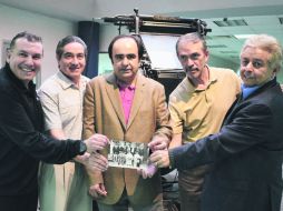 De izquierda a derecha: Francisco “Paco” González, Ernesto López Mota, David Medrano Félix, Jaime García Elías y Adán Vega Barajas.  /