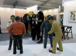 El número de galerías extranjeras en la feria ha disminuido en esta edición. EFE /