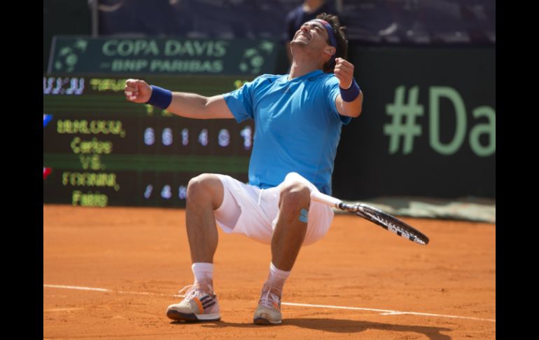 Fabio le dio la ventaja de 3-1 a su país en la serie y ya no disputarán el quinto juego. AP /