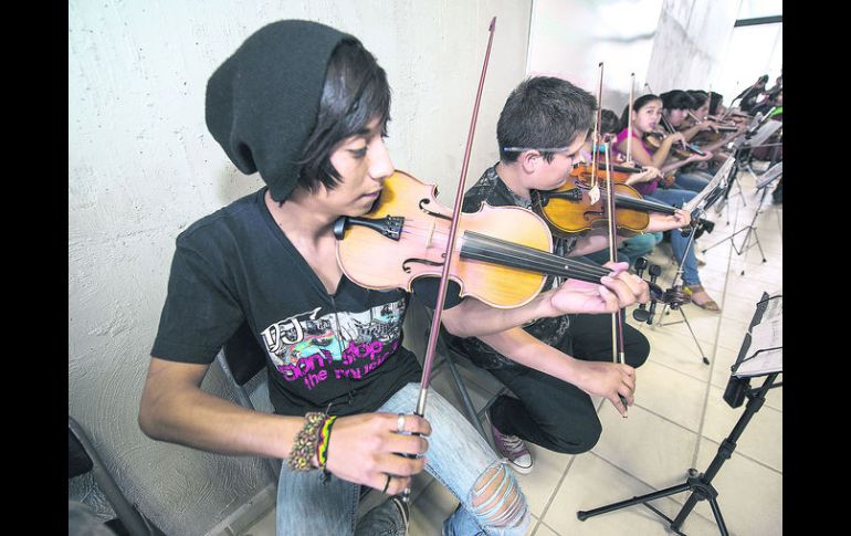 Orquesta-escuela de Tlajomulco. El conjunto ofrecerá un concierto en el mes de julio.  /