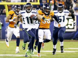 Uno de los momentos de mayor efervescencia fue el touchdown de Percy Harvin. AP /