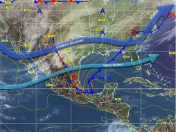 En zonas altas de estados del norte del país se prevén temperaturas inferiores a cero grados. TOMADA DE @conagua_clima  /