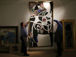 La casa de pujas decide cancelar la venta de la colección de 85 trabajos de Joan Miró. AP /