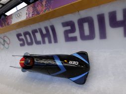 El equipo alemán entrena en la pista de Krasnaya Polyana, Rusia. AP /