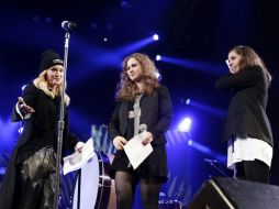 El concierto, organizado por Amnistía Internacional, reúne a importantes figuras de la música como Madonna. EFE /