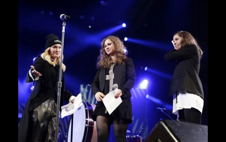 El concierto, organizado por Amnistía Internacional, reúne a importantes figuras de la música como Madonna. EFE /