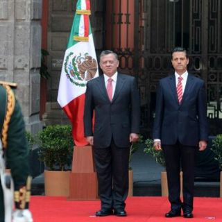 Peña recibe al rey de Jordania en Palacio Nacional