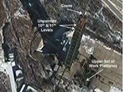 La zona de tiro fue dotada con un nivel suplementario para recibir cohetes de 50 metros. Imagen tomada de 38north.org. ESPECIAL /