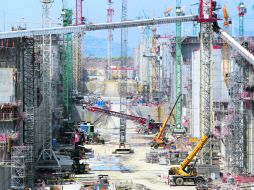 La Autoridad del Canal de Panamá espera alguna notificación de las constructoras, ya sea para retomar las labores o suspenderlas. EFE /