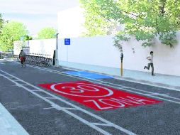 Esta proyección muestra la futura organización de numerosas calles del Centro, con velocidad máxima de 30 kilómetros por hora. ESPECIAL /