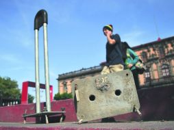 Es evidente la falta de mantenimiento de los ciclopuertos ubicados en el Centro Histórico de Guadalajara.  /