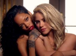'Shakira es una de mis artistas favoritas y le he mirado mucho, ella es un ícono en mis ojos', dice Rihanna. ESPECIAL /