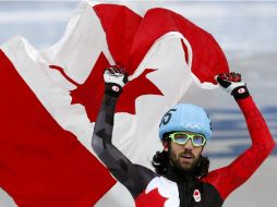 El patinador canadiense Charles Hamelin a sus 29 años obtiene su cuarta medalla olímpica. EFE /